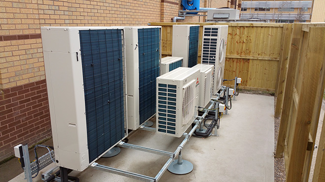 Air conditioning installation by Torr Engineering at Yorkshire Water's Rocc building Bradford
